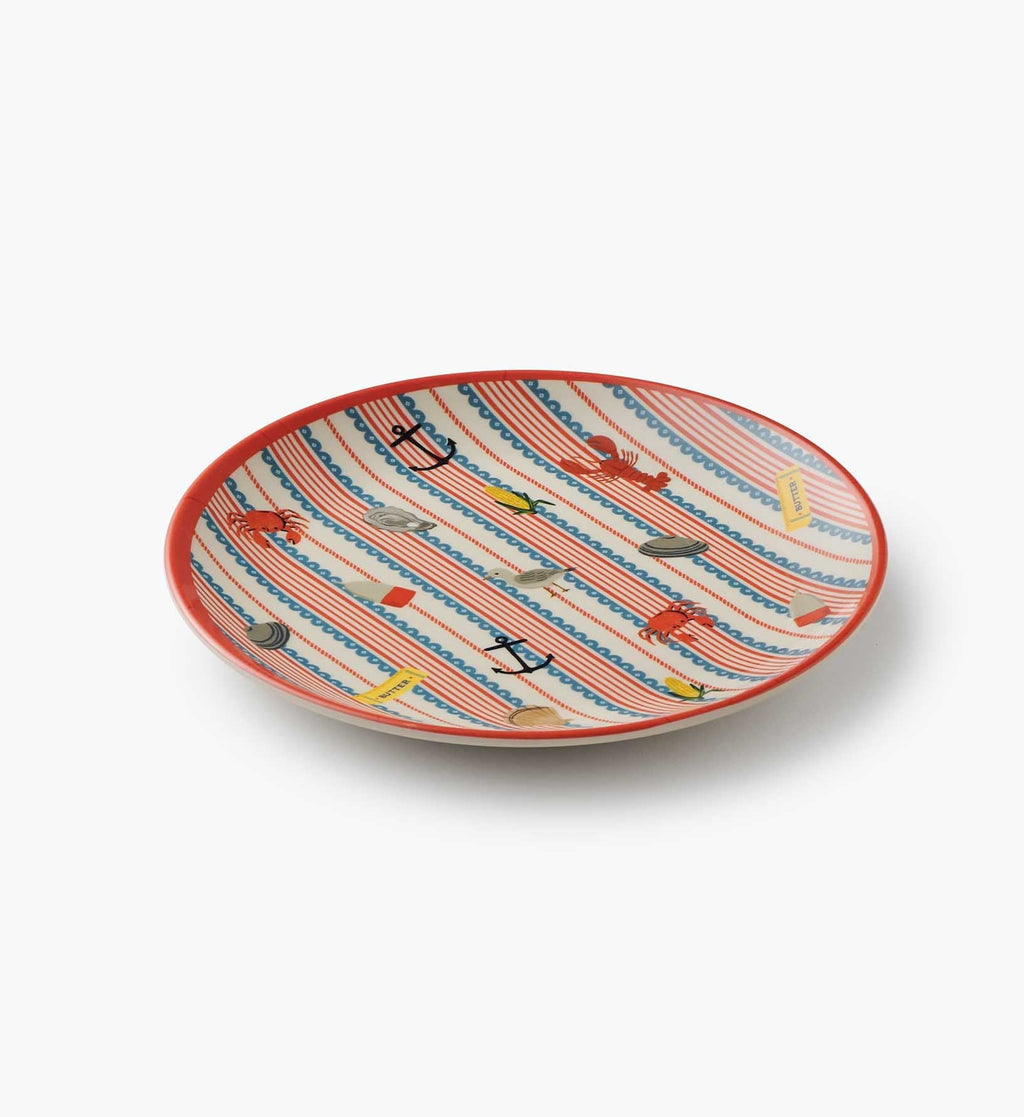 Melamine Assorted Dessert Plates - Seaside