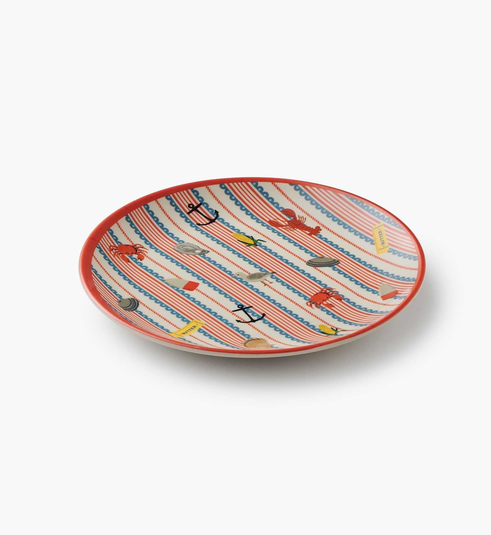 Melamine Assorted Dessert Plates - Seaside