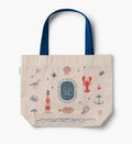 East West Canvas Tote Bag - Seaside